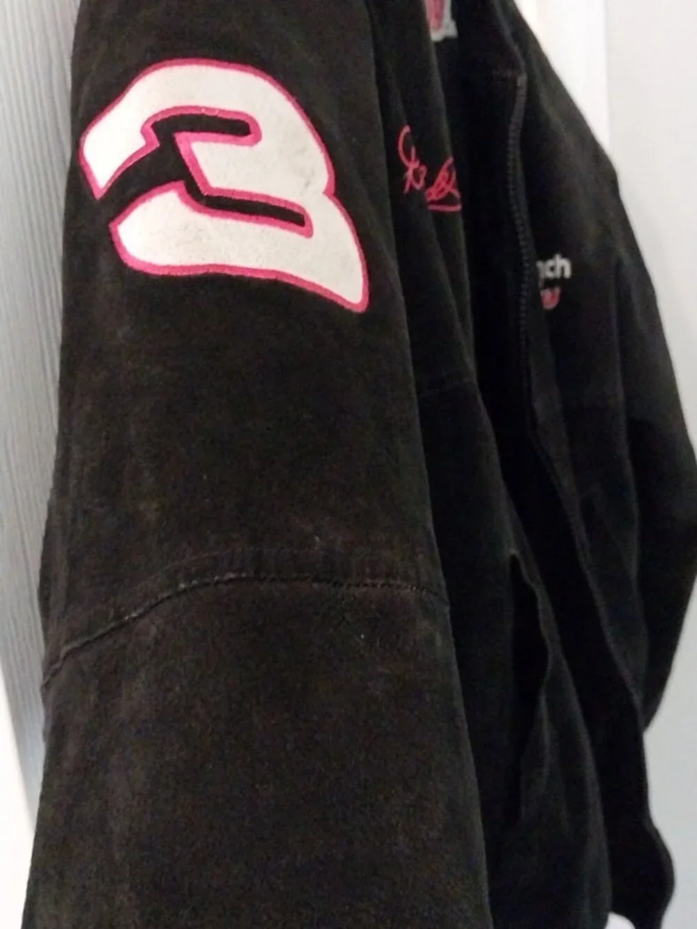 Dale Earnhardt #3 NASCAR - Leather Suede Jacket  - Size Large